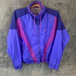 Nike Spell Out Swoosh Color Block Zip Track Jacket Men’s Size M